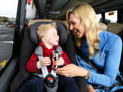 Bus Éireann is providing ISOFIX Attachment Points at selected seats on 53 of the company’s new Expressway and commuter coaches. 