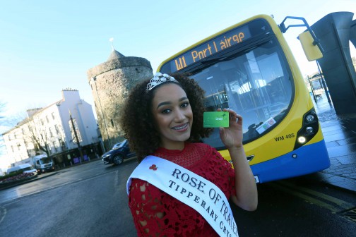 Waterford’s International Rose of Tralee 2018 Kirsten Mate Maher launches €1 Leap Card Fare for Bus Éireann’s Waterford City Services
