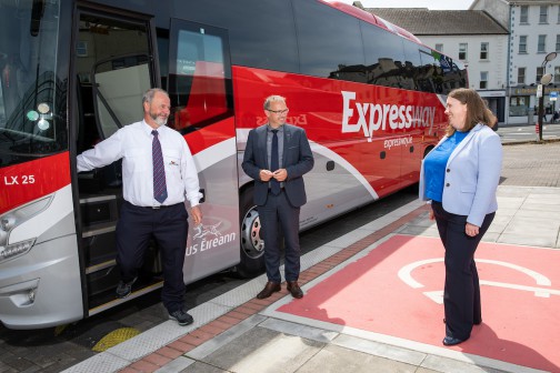 Image taken at the Bus Éíreann launch of 30 new Expressway coaches
