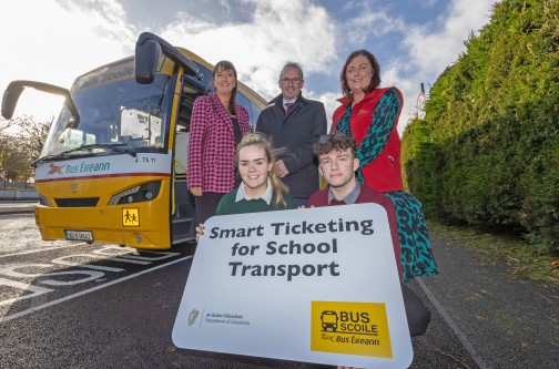 Bus Éireann announces a Smart Ticketing trial for almost 400 pupils using school transport services in Kells, Co. Meath